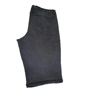 DKNY JEANS Ludlow short 20w‎ plus size black jean capris